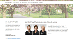 Desktop Screenshot of bestattungen-rudolph.de