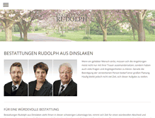 Tablet Screenshot of bestattungen-rudolph.de
